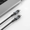 TECH-PROTECT ULTRABOOST USB-C кабел PD 100W / 5A 25 см сив - 9319456606065