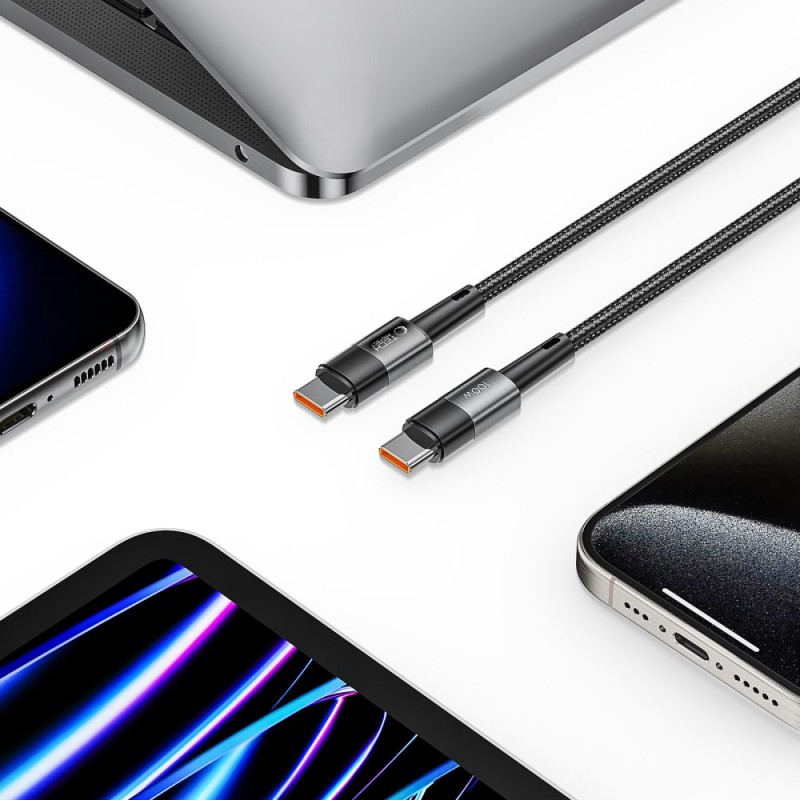 TECH-PROTECT ULTRABOOST USB-C кабел PD 100W / 5A 25 см сив - 9319456606065
