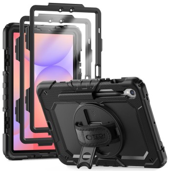 Tech-Protect Solid 2-Set за Samsung Galaxy Tab S9 11.0 / S9 FE / S10 FE / S10 Lite 10.9 (X710, X716B, X510, X516B, X520, X526) Black