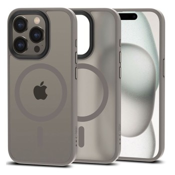 TECH-PROTECT MAGMAT MagSafe iPhone 15 Pro матово титаниев калъф