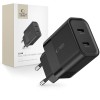 TECH-PROTECT C20W двупортово мрежово зарядно PD 20W, черно - TECH-PROTECT C20W двупортово мрежово зарядно PD 20W, черно - 9319456607284