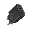 TECH-PROTECT C20W двупортово мрежово зарядно PD 20W, черно - TECH-PROTECT C20W двупортово мрежово зарядно PD 20W, черно - 9319456607284
