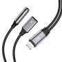 Tech-Protect UltraBoost адаптер Lightning към Mini Jack 3,5 мм & Lightning (черен)