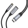 Tech-Protect UltraBoost адаптер PD60W/6A USB-C към Mini Jack 3.5 мм & USB-C (черен) - Tech-Protect UltraBoost адаптер PD60W/6A USB-C към Mini Jack 3.5 мм & USB-C (черен) - 9319456607383