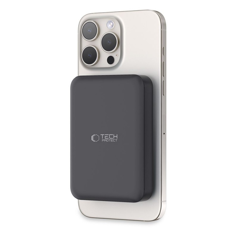 Tech-Protect PB11 LifeMag MagSafe Power Bank 10000mAh (черен) - Tech-Protect PB11 LifeMag MagSafe Power Bank 10000mAh (черен) - 9490713927472