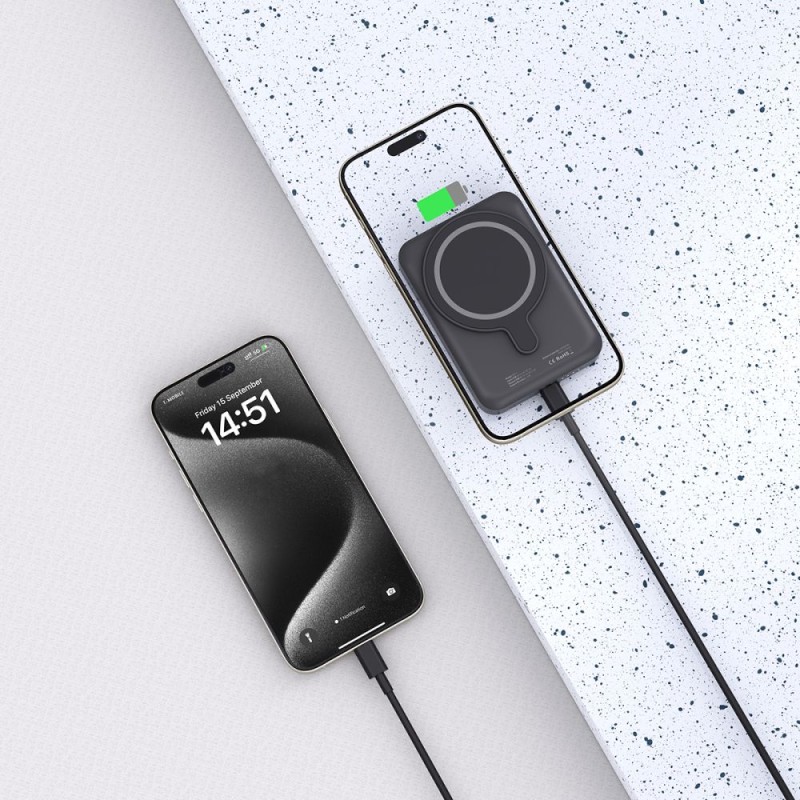 Tech-Protect PB11 LifeMag MagSafe Power Bank 10000mAh (черен) - Tech-Protect PB11 LifeMag MagSafe Power Bank 10000mAh (черен) - 9490713927472