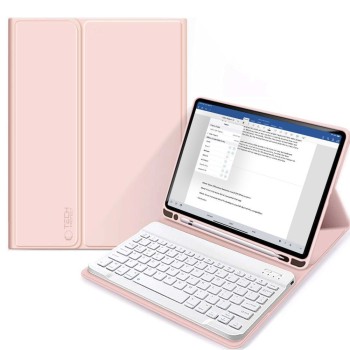 Tech-Protect SC Pen калъф + Bluetooth клавиатура за iPad 10.9” (10/2022) / 11” (11/2025) Розов