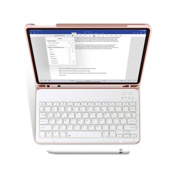Tech-Protect SC Pen калъф + Bluetooth клавиатура за iPad 10.9” (10/2022) / 11” (11/2025) Розов