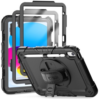 Tech-Protect Solid 2-SET калъф за iPad 10.9” (10/2022) и 11” (11/2025) BLACK