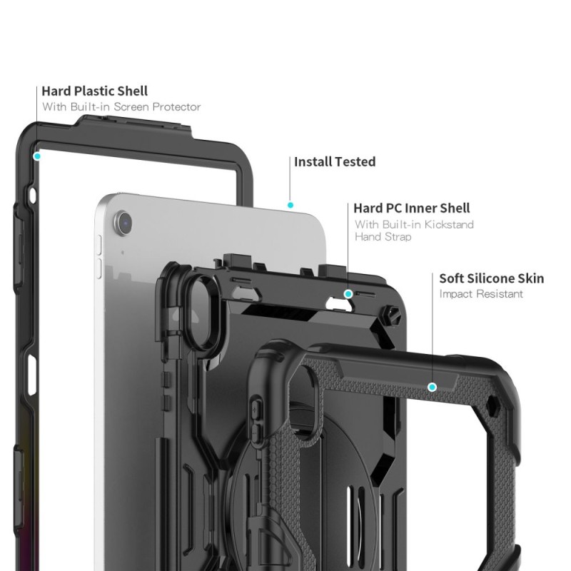 Tech-Protect Solid 2-SET калъф за iPad 10.9” (10/2022) и 11” (11/2025) BLACK - Tech-Protect Solid 2-SET калъф за iPad 10.9” (10/2022) и 11” (11/2025) BLACK - 9490713927670