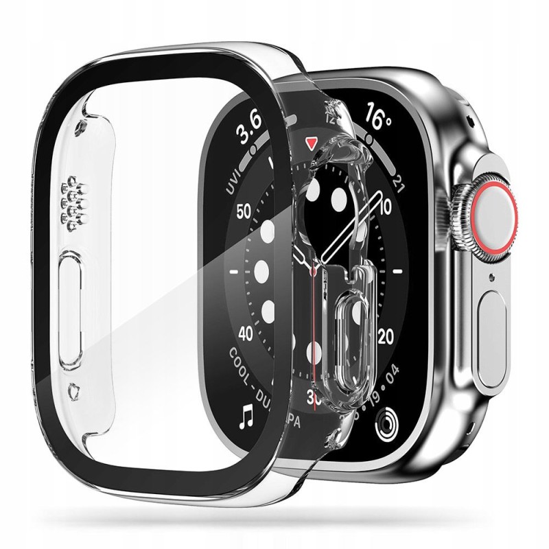 TECH-PROTECT DEFENSE360 Калъф със вградено стъкло за Apple Watch Ultra 1 / 2 / 3 (49 мм) – прозрачен - TECH-PROTECT DEFENSE360 Калъф със вградено стъкло за Apple Watch Ultra 1 / 2 / 3 (49 мм) – прозрачен - 9490713928325