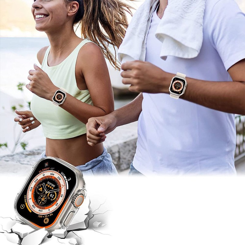 TECH-PROTECT DEFENSE360 Калъф със вградено стъкло за Apple Watch Ultra 1 / 2 / 3 (49 мм) – прозрачен - TECH-PROTECT DEFENSE360 Калъф със вградено стъкло за Apple Watch Ultra 1 / 2 / 3 (49 мм) – прозрачен - 9490713928325