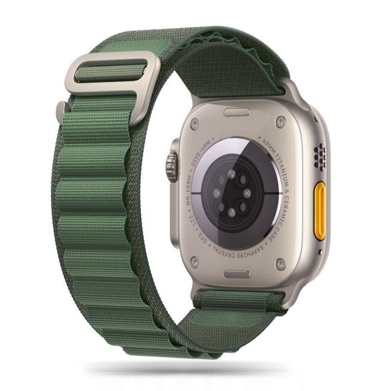 Tech-Protect Nylon Pro за Apple Watch 8/9/10/11/SE/Ultra (44/45/46/49 мм) Military Green - Tech-Protect Nylon Pro за Apple Watch 8/9/10/11/SE/Ultra (44/45/46/49 мм) Military Green - 9490713928363