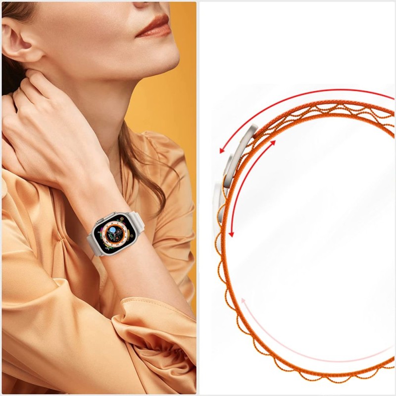 TECH-PROTECT NYLON PRO за Apple Watch 8 / 9 / 10 / 11 / SE / ULTRA (44 / 45 / 46 / 49 мм) черен - TECH-PROTECT NYLON PRO за Apple Watch 8 / 9 / 10 / 11 / SE / ULTRA (44 / 45 / 46 / 49 мм) черен - 9490713928370