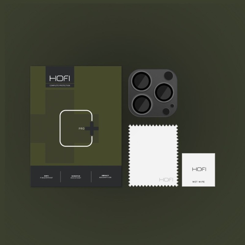 Hofi FullCam Pro+ протектор за камера за iPhone 14 Pro / 14 Pro Max Black - Hofi FullCam Pro+ протектор за камера за iPhone 14 Pro / 14 Pro Max Black - 9490713928677