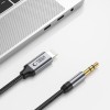 TECH-PROTECT ULTRABOOST кабел Lightning към AUX mini Jack 3.5 мм, 100 см, черен - 9490713929087