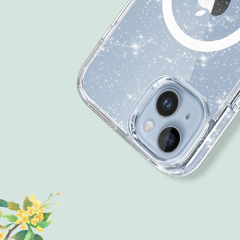 TECH-PROTECT FLEXAIR HYBRID MAGSAFE за iPhone 13 / 14 с блясък (GLITTER) - 9490713930908