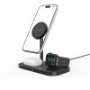 TECH-PROTECT QI15W-A22 3в1 магнитно MagSafe безжично зарядно (черно) - TECH-PROTECT QI15W-A22 3в1 магнитно MagSafe безжично зарядно (черно) - 9490713930960