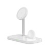 TECH-PROTECT QI15W-A22 3-в-1 магнитно MagSafe безжично зарядно, бяло - TECH-PROTECT QI15W-A22 3-в-1 магнитно MagSafe безжично зарядно, бяло - 9490713930977