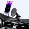 Tech-Protect MM15W-V1 магнитен MagSafe стойка за табло и вентилационни решетки за кола с безжично зарядно 15W (черна) - Tech-Protect MM15W-V1 магнитен MagSafe стойка за табло и вентилационни решетки за кола с безжично зарядно 15W (черна) - 9490713931073