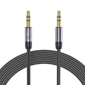 TECH-PROTECT ULTRABOOST AUX кабел Mini Jack 3.5 мм, 150 см, черен
