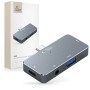 TECH-PROTECT V6-HUB адаптер 4в1 сив