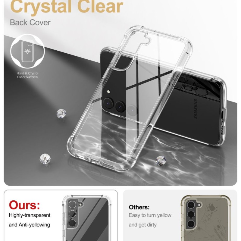 TECH-PROTECT KEVLAR за Samsung Galaxy S23+ Plus CLEAR (прозрачен) - 9490713932346