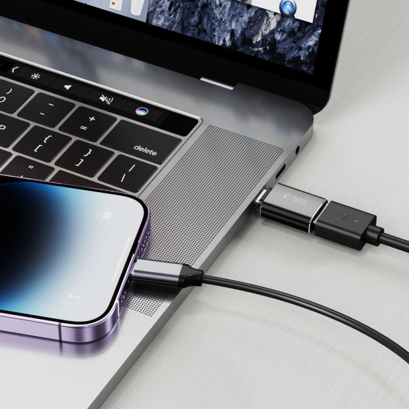 TECH-PROTECT ULTRABOOST адаптер Lightning към USB OTG черен - TECH-PROTECT ULTRABOOST адаптер Lightning към USB OTG черен - 9490713932919