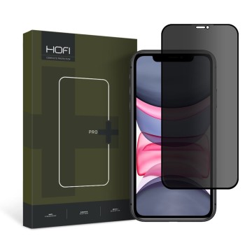 Hofi Anti Spy Glass Pro+ (Privacy) закалено стъкло за iPhone 11 / XR