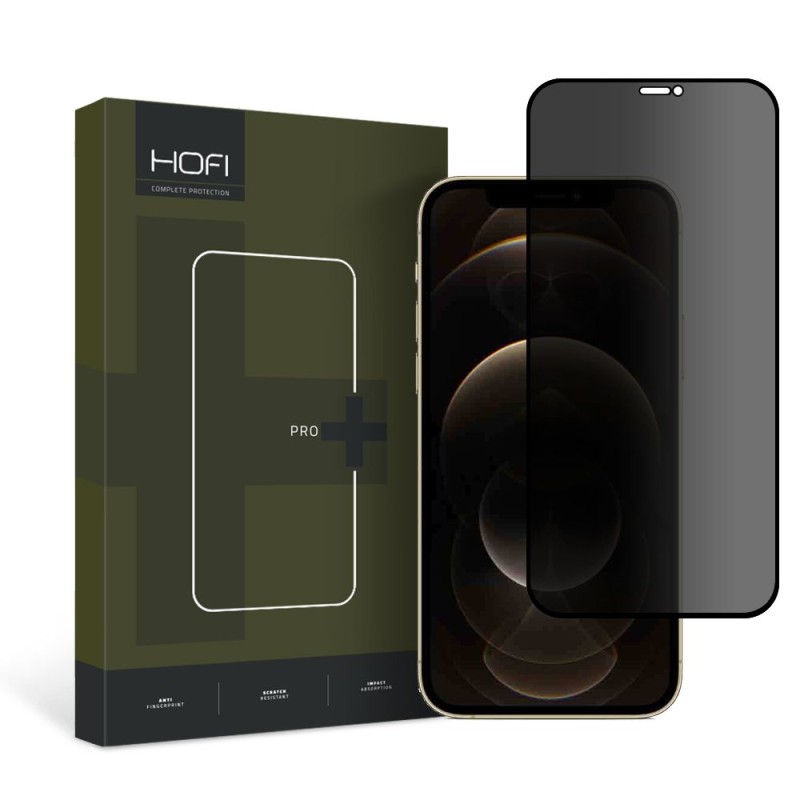 HOFI Anti Spy Glass Pro+ приватизиращо закалено стъкло за iPhone 12 / 12 Pro - HOFI Anti Spy Glass Pro+ приватизиращо закалено стъкло за iPhone 12 / 12 Pro - 9490713933503