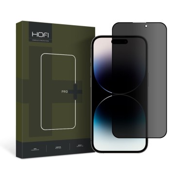 Hofi Anti Spy Glass Pro+ – антишпионско (privacy) закалено стъкло за iPhone 14 Pro Max