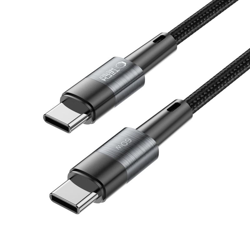 Tech-Protect UltraBoost кабел USB-C PD 60W/3A, 100 см, сив - 9490713933978