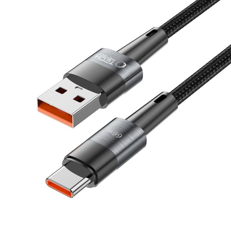 TECH-PROTECT ULTRABOOST кабел USB-C 66W/6A, 200 см, сив - 9490713934142