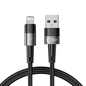 TECH-PROTECT ULTRABOOST кабел Lightning 12W/2.4A 100 см, сив