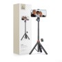 TECH-PROTECT L03S Bluetooth selfie stick статив (трипод) черен