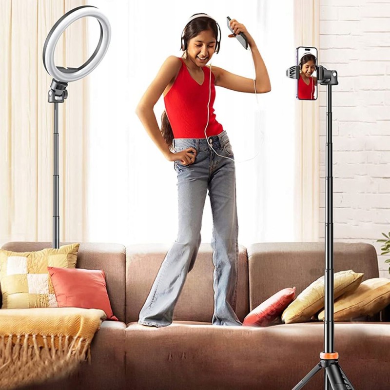 TECH-PROTECT L03S Bluetooth selfie stick статив (трипод) черен - 9490713934463