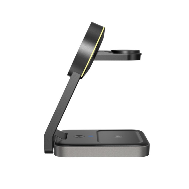 TECH-PROTECT QI15W-A28 3в1 магнитна MagSafe безжична зарядна черна - TECH-PROTECT QI15W-A28 3в1 магнитна MagSafe безжична зарядна черна - 9490713934593