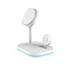 TECH-PROTECT QI15W-A27 3-в-1 магнитно MagSafe безжично зарядно (бяло) - TECH-PROTECT QI15W-A27 3-в-1 магнитно MagSafe безжично зарядно (бяло) - 9490713934647