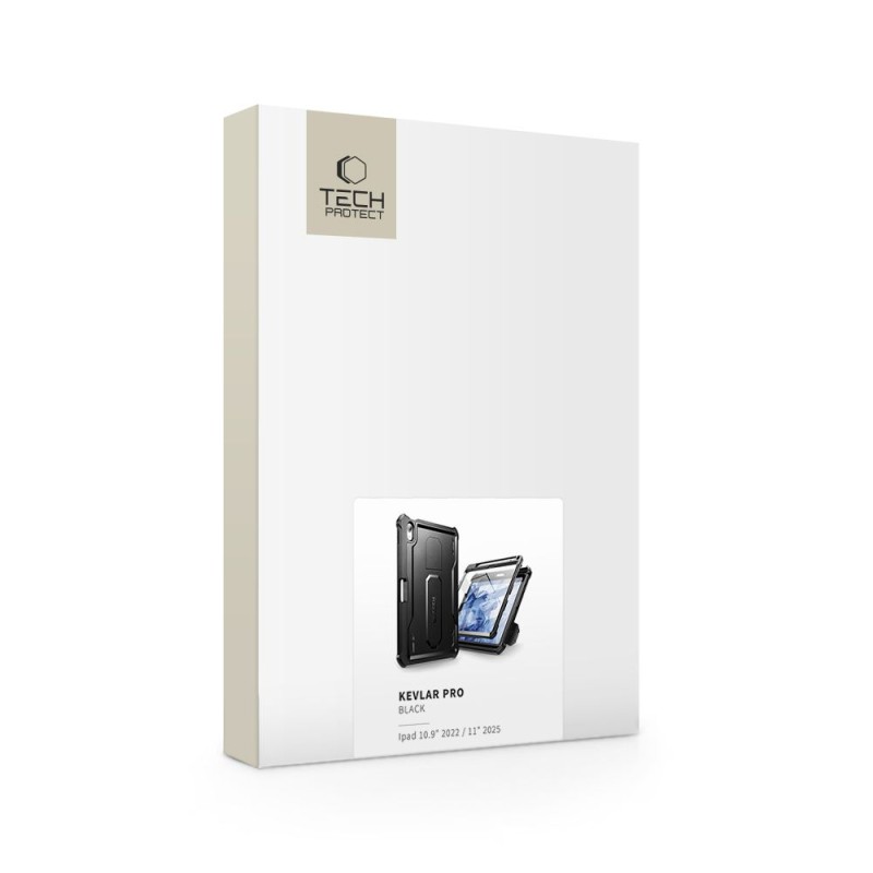 TECH-PROTECT KEVLAR PRO калъф за iPad 10.9” (10/2022) / 11” (11/2025), черен - TECH-PROTECT KEVLAR PRO калъф за iPad 10.9” (10/2022) / 11” (11/2025), черен - 9490713934661