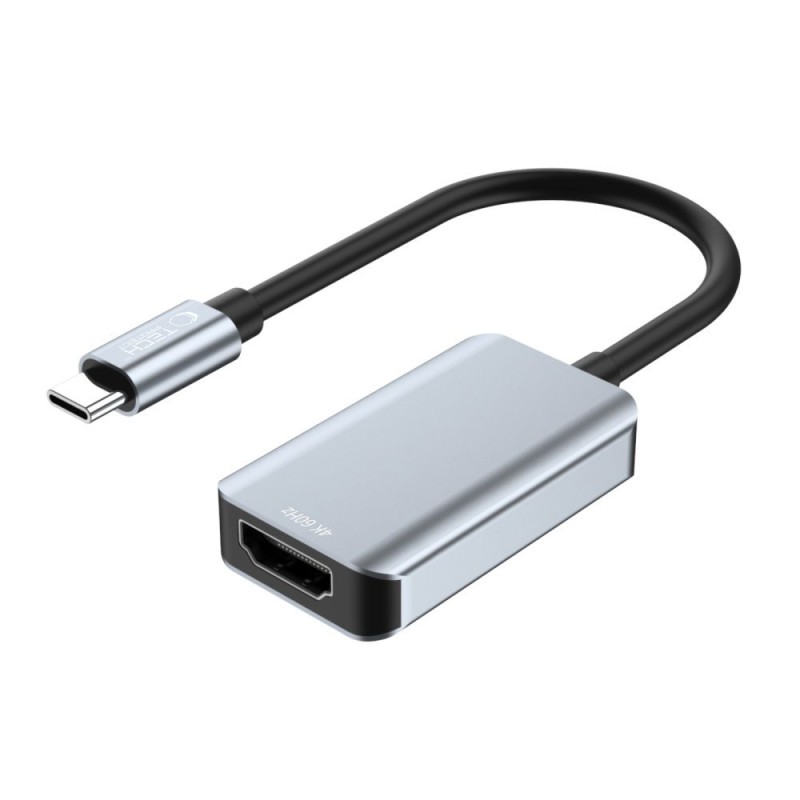 TECH-PROTECT ULTRABOOST адаптер USB-C към HDMI 4K 60Hz, черен - 9490713934746