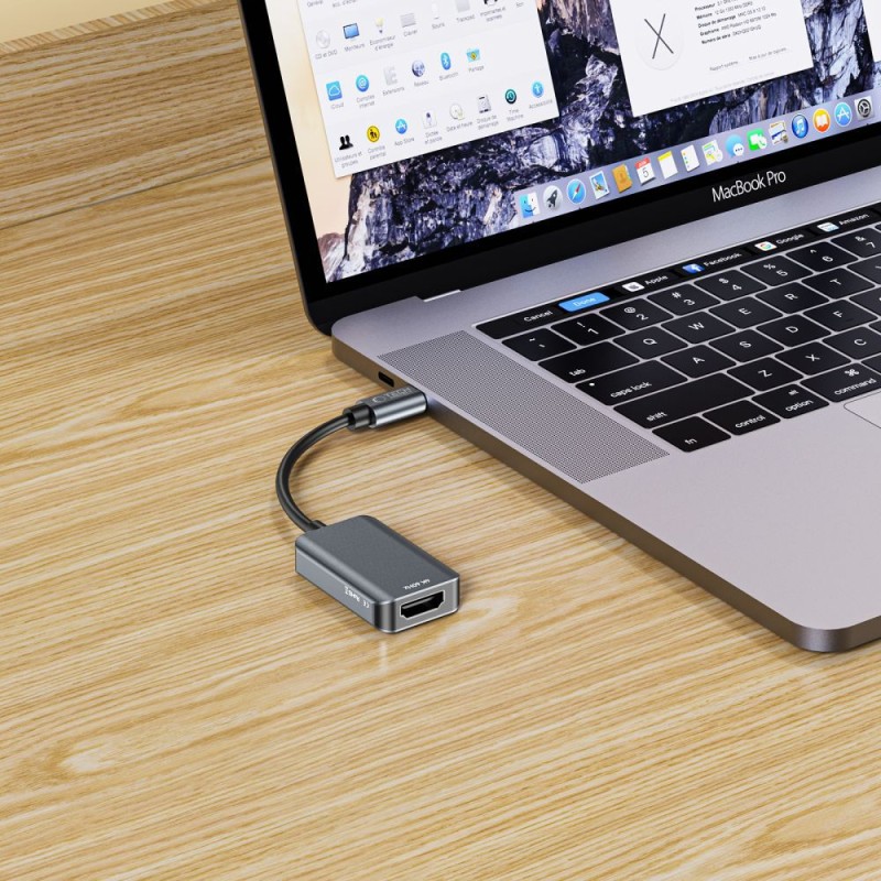 TECH-PROTECT ULTRABOOST адаптер USB-C към HDMI 4K 60Hz, черен - 9490713934746
