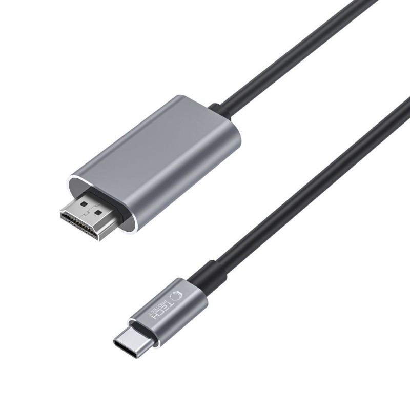 Tech-Protect ULTRABOOST кабел USB-C към HDMI 4K 60Hz, 200 см, черен - Tech-Protect ULTRABOOST кабел USB-C към HDMI 4K 60Hz, 200 см, черен - 9490713934753