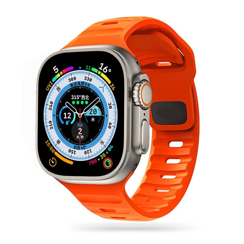 TECH-PROTECT Iconband Line каишка за Apple Watch 8/9/10/11/SE/Ultra (44/45/46/49 мм) оранжева - 9490713934845