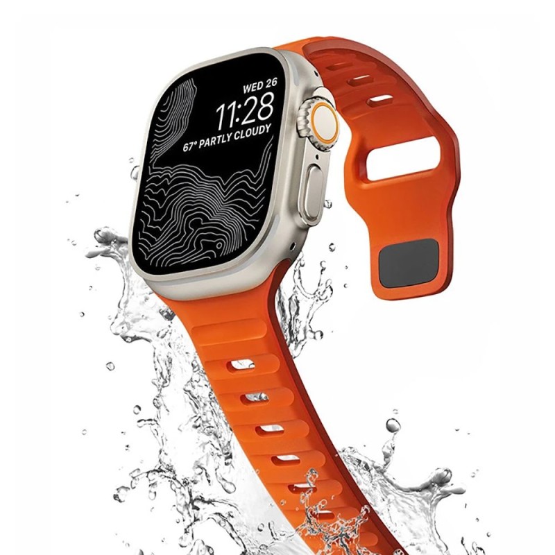 TECH-PROTECT Iconband Line каишка за Apple Watch 8/9/10/11/SE/Ultra (44/45/46/49 мм) оранжева - 9490713934845