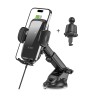 TECH-PROTECT CM15W-V1 поставка за кола за табло/вентилационна решетка с безжично зарядно 15W (черна) - TECH-PROTECT CM15W-V1 поставка за кола за табло/вентилационна решетка с безжично зарядно 15W (черна) - 9490713935095