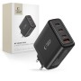 TECH-PROTECT NC100W-GAN 4-портова мрежова зарядна PD 100W / QC3.0 Black