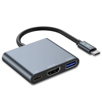 TECH-PROTECT V1-HUB адаптер 3в1 сив