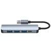 Tech-Protect V0-HUB адаптер 5в1 сив - Tech-Protect V0-HUB адаптер 5в1 сив - 9490713935255