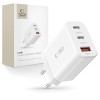 TECH-PROTECT NC30W 3-портова мрежова зарядна с PD 30W / QC3.0, бяла - TECH-PROTECT NC30W 3-портова мрежова зарядна с PD 30W / QC3.0, бяла - 9490713935262