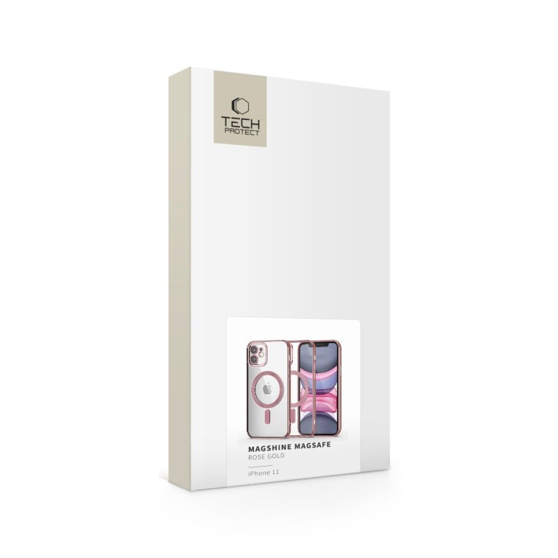 TECH-PROTECT MagShine Magsafe кейс за iPhone 11 Rose Gold - TECH-PROTECT MagShine Magsafe кейс за iPhone 11 Rose Gold - 9490713935361